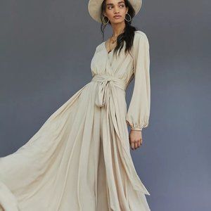 Gorgeous Brand New Erika Pena Draped Wrap Maxi Dress